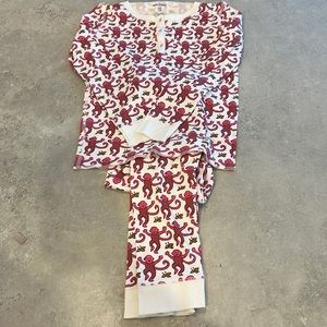 Roller Rabbit Pink Monkey Pajamas